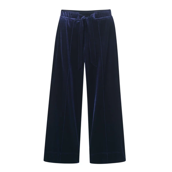 Me and Em AM-PM Fluid Track Pant – luxury British Blue in Me and Em exclusively at Coveti