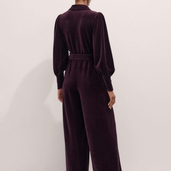 Me and Em AM-PM Jumpsuit + Belt – luxury British Red in Me and Em exclusively at Coveti