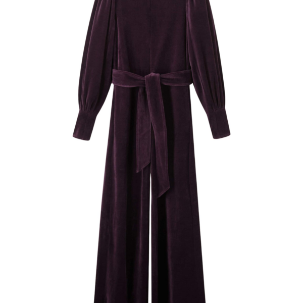 Me and Em AM-PM Jumpsuit + Belt – luxury British Red in Me and Em exclusively at Coveti