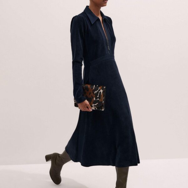 Me + Em AM-PM Midi Dress – luxury British Blue in Me and Em exclusively at Coveti
