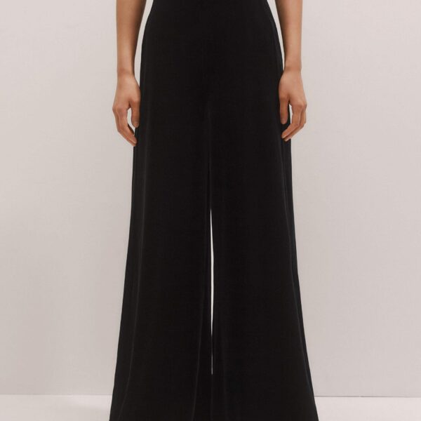 Me and Em AM-PM Palazzo Pant – luxury British Black in Me and Em exclusively at Coveti
