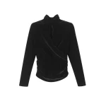 Me and Em AM-PM Ruched Top – luxury British Black in Me and Em exclusively at Coveti