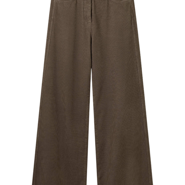 Me and Em AM-PM Wide-Leg Pant – luxury British Brown in Me and Em exclusively at Coveti