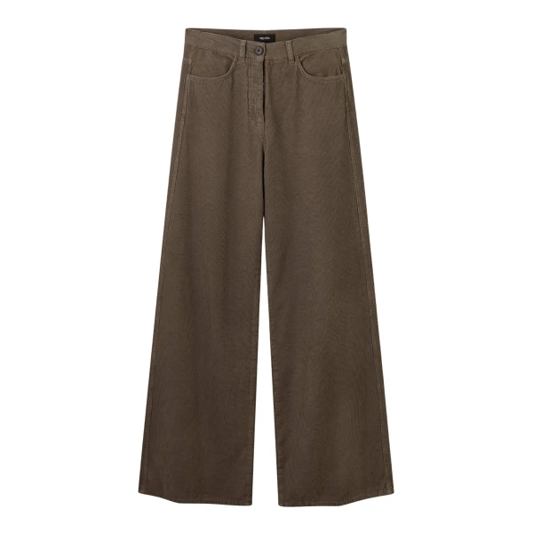 Me and Em AM-PM Wide-Leg Pant – luxury British Brown in Me and Em exclusively at Coveti