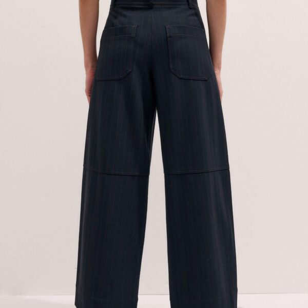 Me and Em Barrel-Leg Trouser – luxury British Blue in Me and Em exclusively at Coveti
