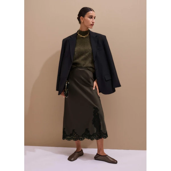 Me and Em Bias-Cut Maxi Skirt, view 3