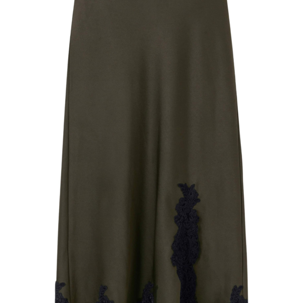 Me and Em Bias-Cut Maxi Skirt – luxury British Green in Me and Em exclusively at Coveti