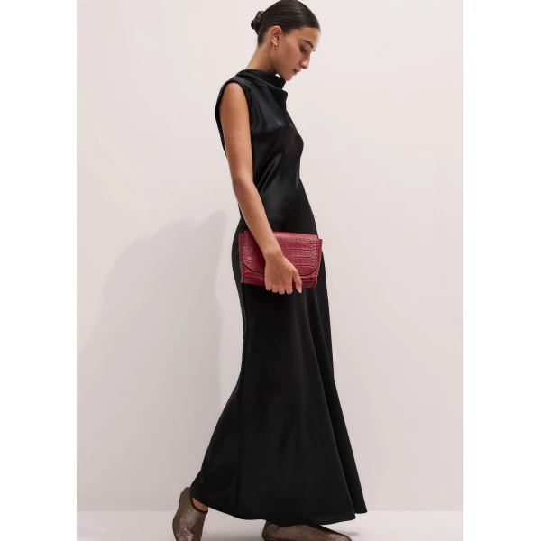 Me and Em Black Tie Maxi Dress, view 2
