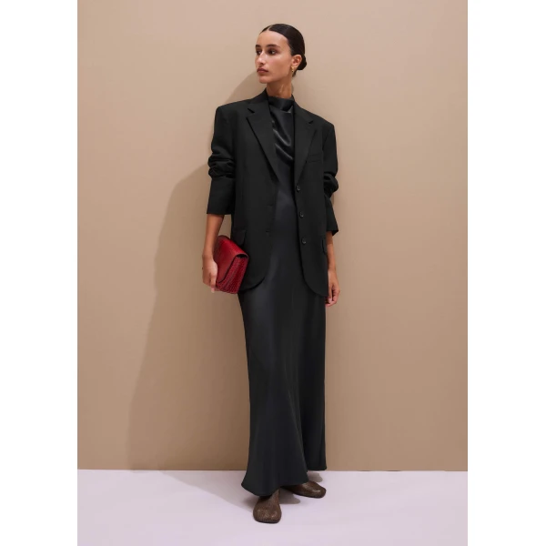 Me and Em Black Tie Maxi Dress, view 4