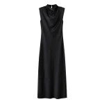 Me and Em Black Tie Maxi Dress – luxury British Black in Me and Em exclusively at Coveti