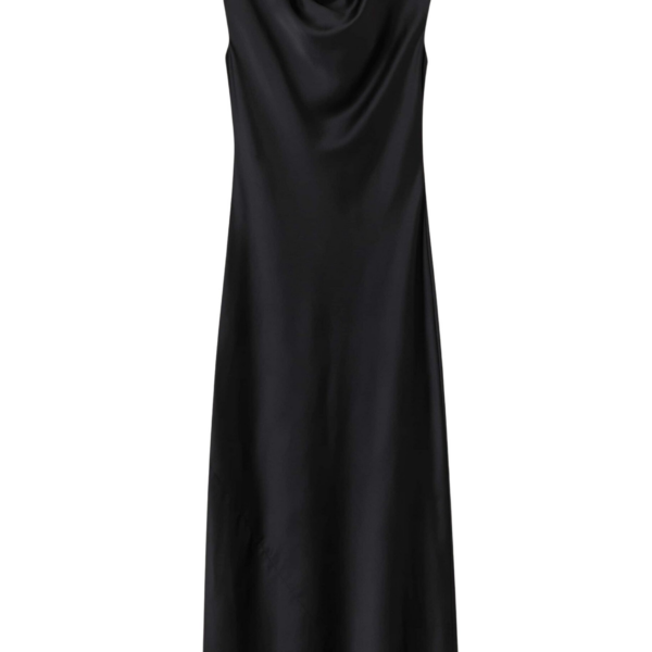 Me and Em Black Tie Maxi Dress – luxury British Black in Me and Em exclusively at Coveti