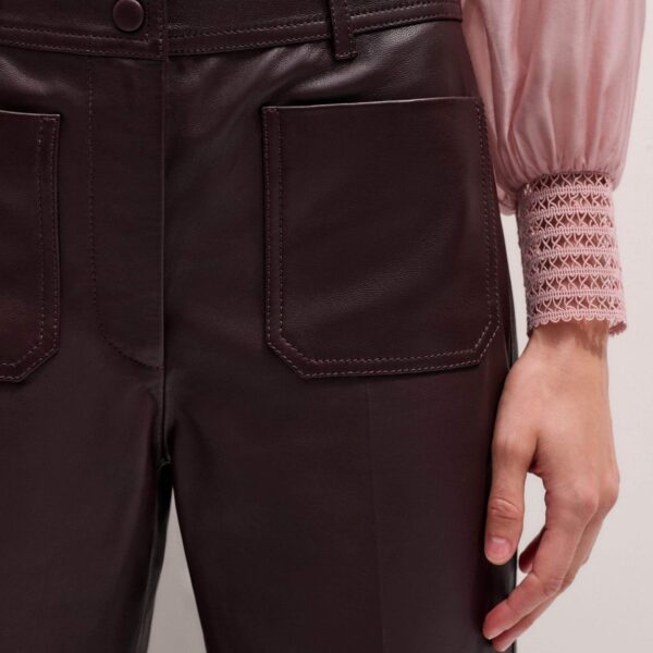 Me and Em Boot Cut Trouser – luxury British Red in Me and Em exclusively at Coveti