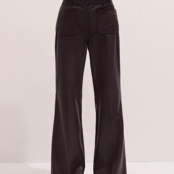 Me + Em Boot Cut Trouser – luxury British Red in Me and Em exclusively at Coveti