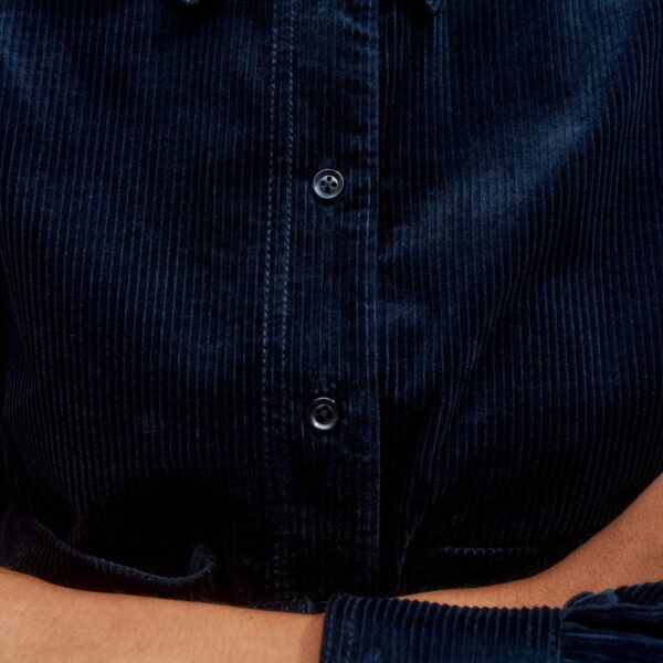Me and Em Boxy Shacket – luxury British Blue in Me and Em exclusively at Coveti