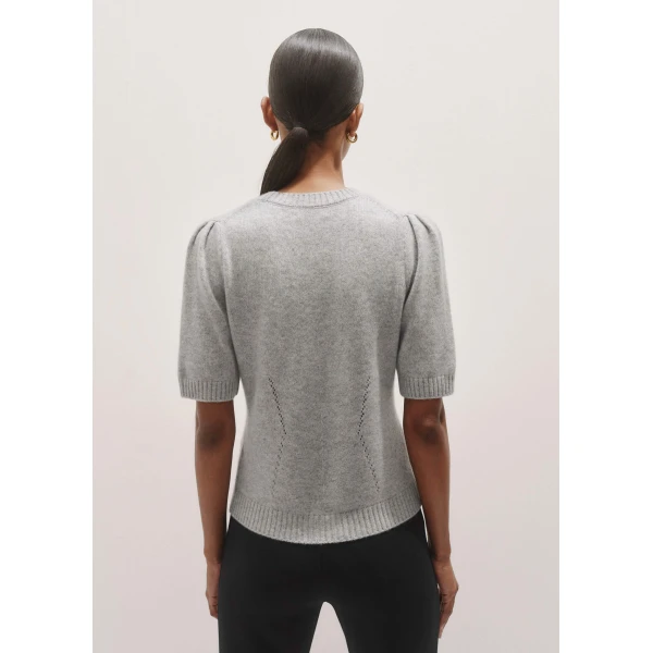 Me and Em Cashmere Feminine Sleeve Tee Top, view 5