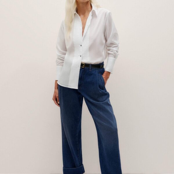 Me + Em Clever Jean – luxury British Blue in Me and Em exclusively at Coveti