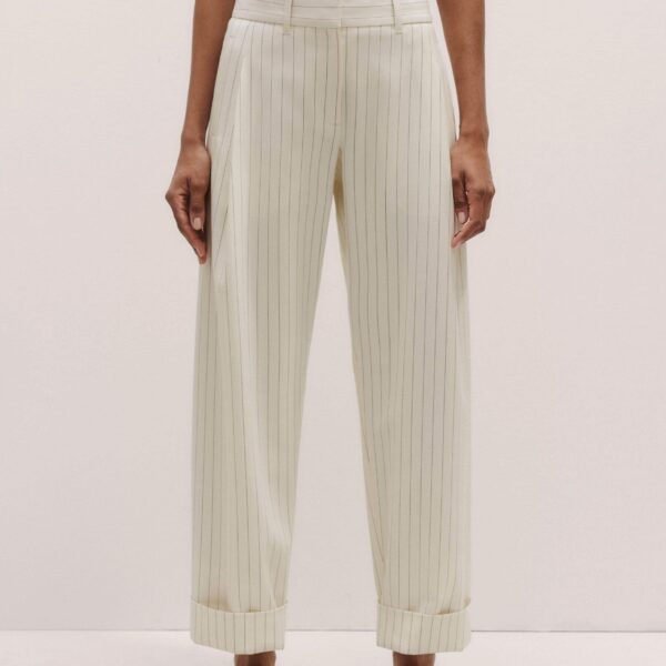 Me and Em Clever Pant – luxury British Ivory in Me and Em exclusively at Coveti