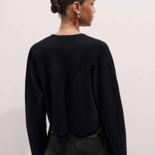 Me and Em Cocktail Cardigan – luxury British Black in Me and Em exclusively at Coveti