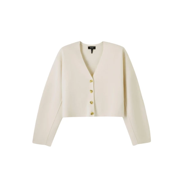 Me and Em Cocktail Cardigan – luxury British Ivory in Me and Em exclusively at Coveti