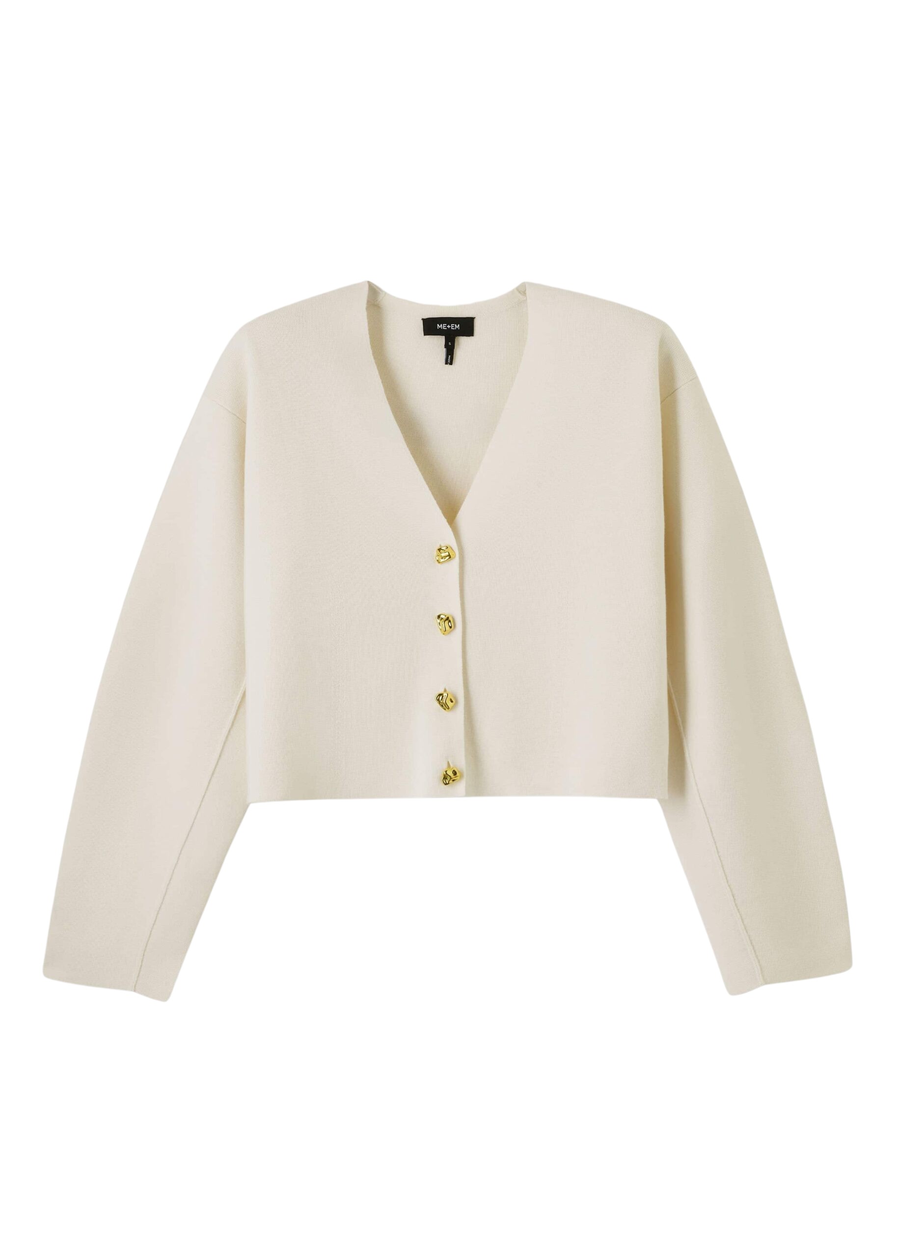 Me and Em Cocktail Cardigan – luxury British Ivory in Me and Em exclusively at Coveti