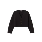Me and Em Cocktail Cardigan – luxury British Black in Me and Em exclusively at Coveti