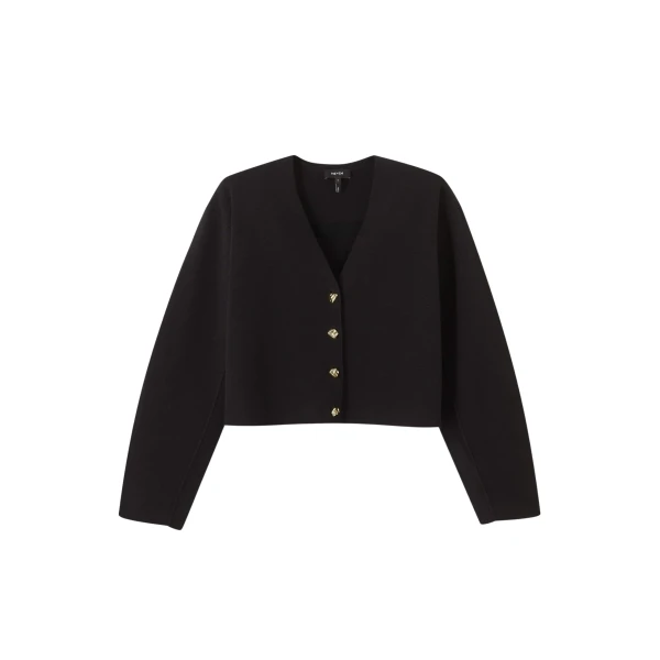 Me and Em Cocktail Cardigan – luxury British Black in Me and Em exclusively at Coveti