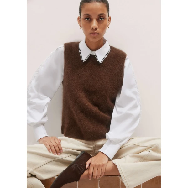 Me and Em Collared Layering Top, view 3