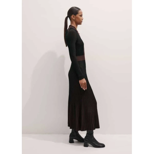 Me and Em Collared Maxi Dress – luxury British Multicolour in Me and Em exclusively at Coveti
