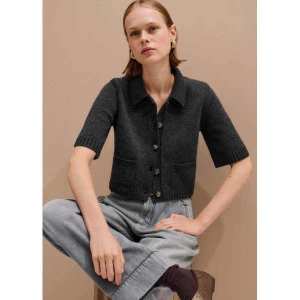 Me and Em Crop Knit Jacket, view 4