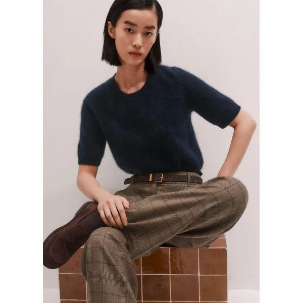 Me and Em Crop Knit Tee, view 2