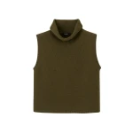 Me and Em Crop Sweater Vest – luxury British Green in Me and Em exclusively at Coveti
