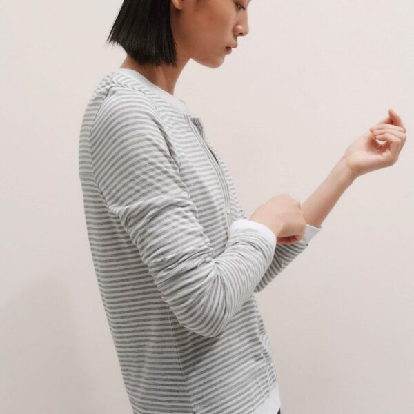 Me and Em Double Layer Top – luxury British Grey in Me and Em exclusively at Coveti