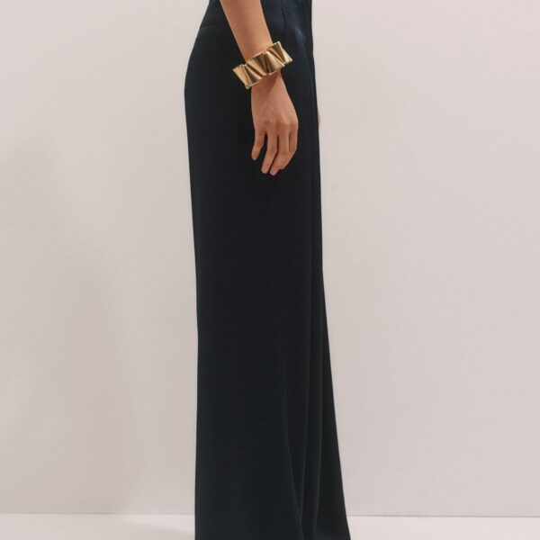 Me and Em Double Pleat Pant – luxury British Blue in Me and Em exclusively at Coveti