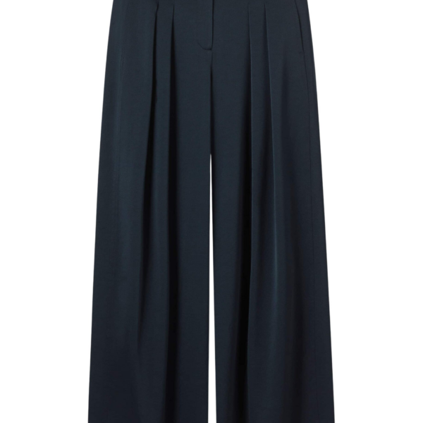 Me and Em Double Pleat Pant – luxury British Blue in Me and Em exclusively at Coveti