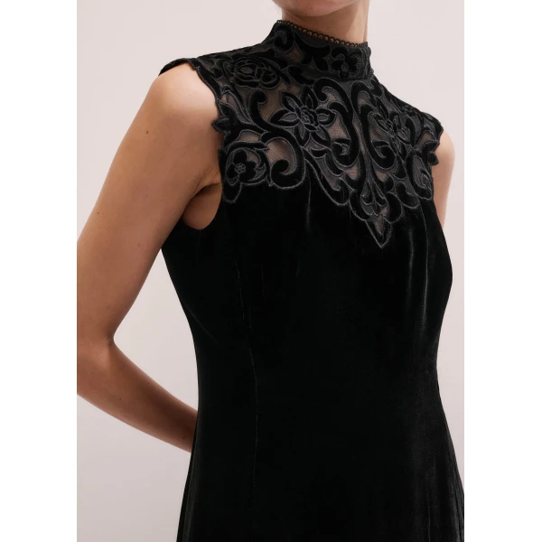 Me and Em Embroidered Midi Dress, view 5