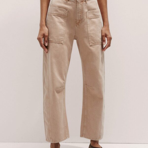 Me + Em Engineered Jean – luxury British Pink in Me and Em exclusively at Coveti