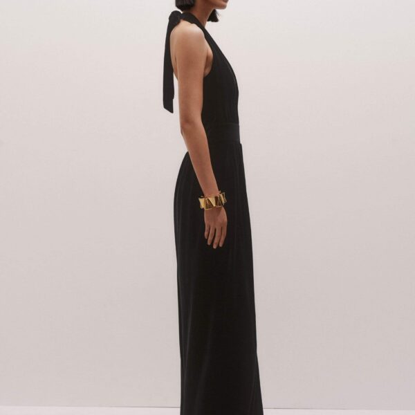 Me + Em Evening Jumpsuit – luxury British Black in Me and Em exclusively at Coveti