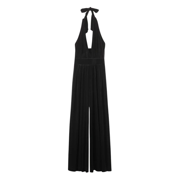 Me and Em Evening Jumpsuit – luxury British Black in Me and Em exclusively at Coveti