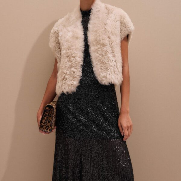 Me and Em Evening Layering Shrug – luxury British Neutrals in Me and Em exclusively at Coveti