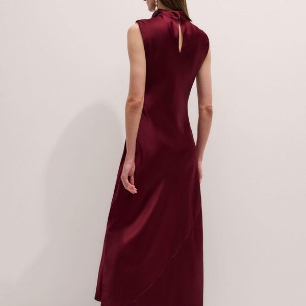 Me + Em Evening Maxi Dress – luxury British Red in Me and Em exclusively at Coveti