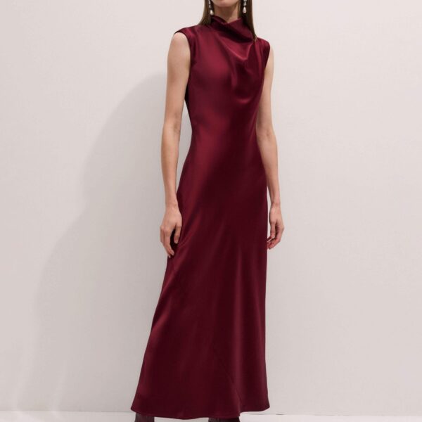 Me and Em Evening Maxi Dress – luxury British Red in Me and Em exclusively at Coveti
