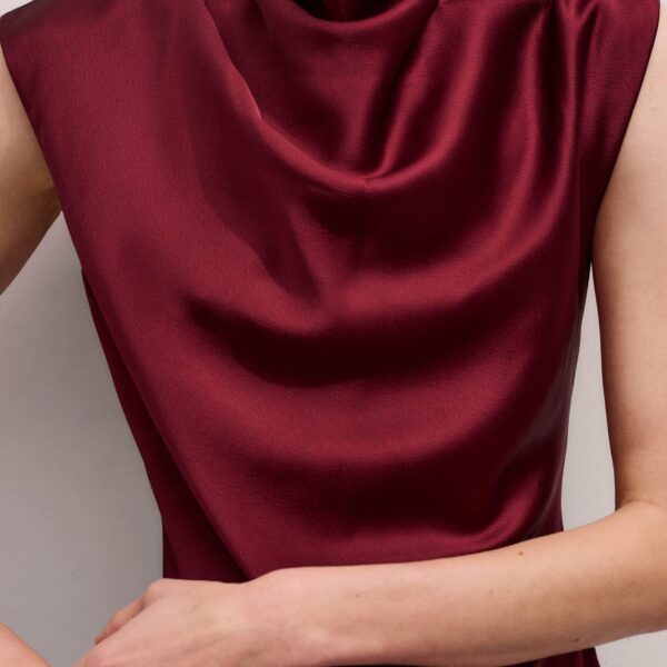 Me + Em Evening Maxi Dress – luxury British Red in Me and Em exclusively at Coveti