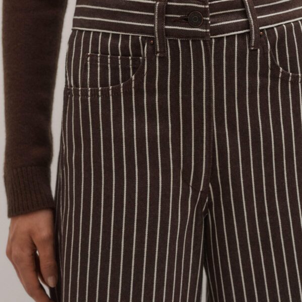 Me + Em Extreme Seam Jean – luxury British Brown in Me and Em exclusively at Coveti