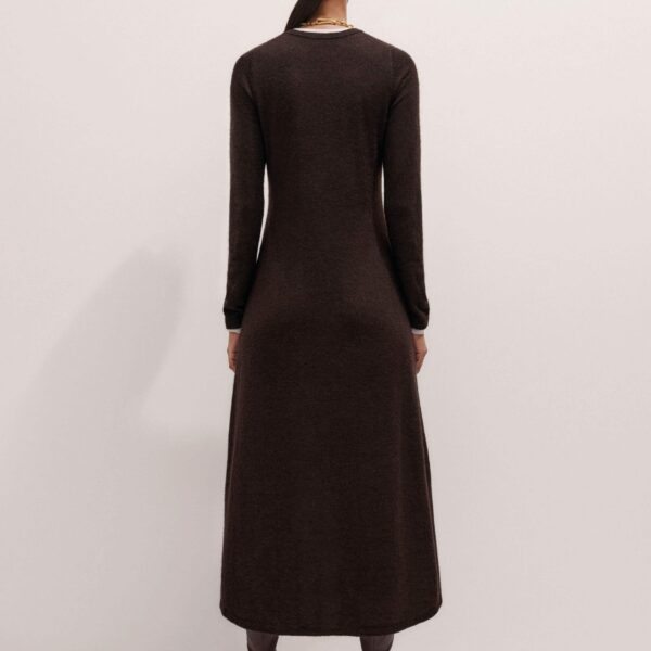 Me and Em Faux Layer Maxi Dress – luxury British Brown in Me and Em exclusively at Coveti