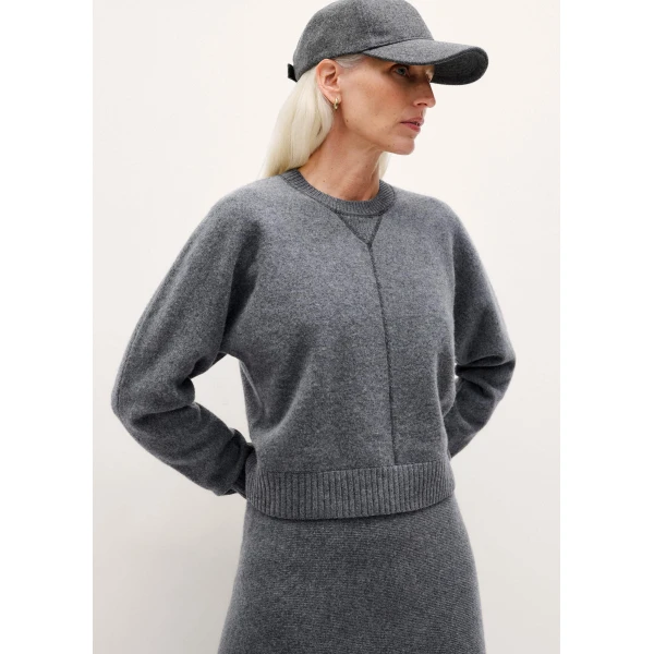 Me and Em Felted Knit Sweatshirt, view 6