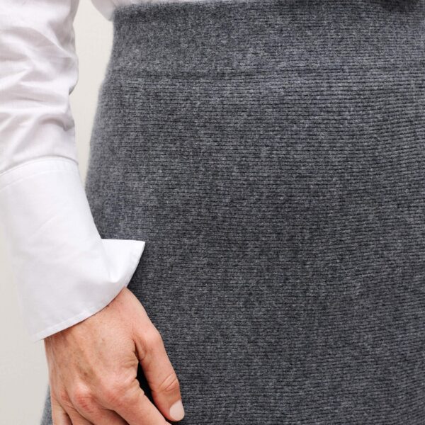 Me and Em Felted Maxi Skirt – luxury British Grey in Me and Em exclusively at Coveti