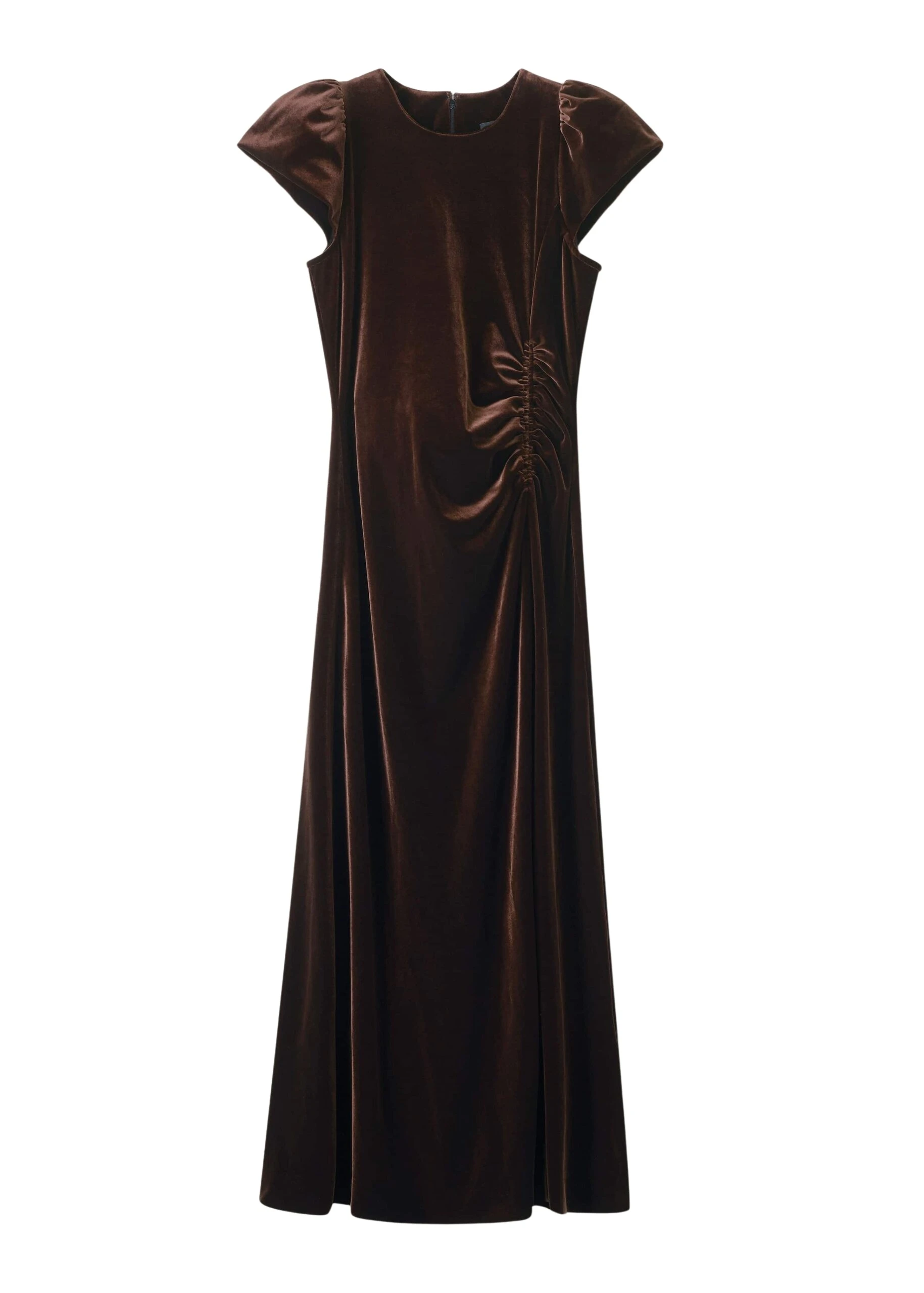 Me and Em Fluid Maxi Dress – luxury British Brown in Me and Em exclusively at Coveti