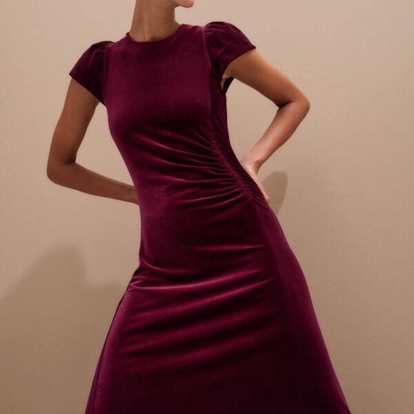 Me and Em Fluid Maxi Dress – luxury British Red in Me and Em exclusively at Coveti