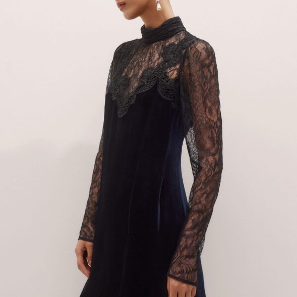 Me and Em Fluid Mini Dress – luxury British Black in Me and Em exclusively at Coveti
