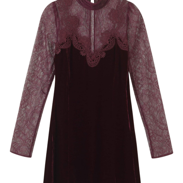 Me and Em Fluid Mini Dress – luxury British Red in Me and Em exclusively at Coveti